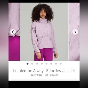 OG 🦄Lululemon Always Effortless Jacket
Dusty Rose (First Release)